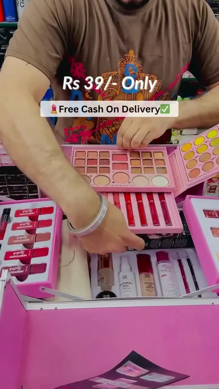 Professional All-in-One Makeup Kit Box for Women - Comprehensive Beauty Set with...
