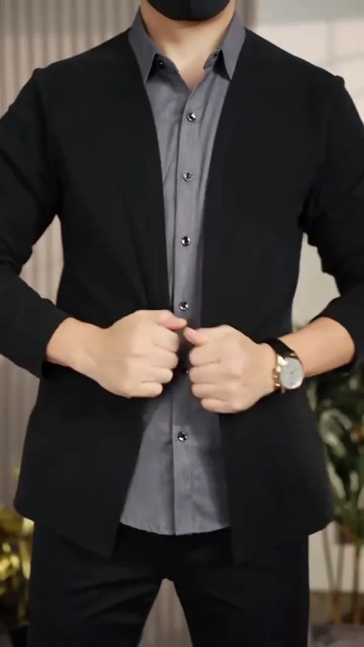 Men’s Casual Cardigan Blazer